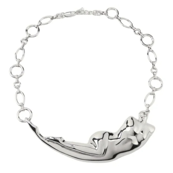 ZARA BODY METAL LINK NECKLACE - Picture 4 of 5